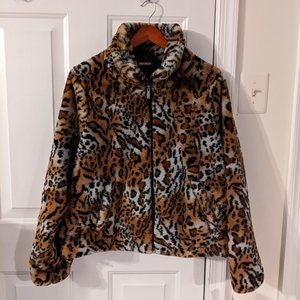 Jou Jou Juniors' Faux Fur Animal Print, XL